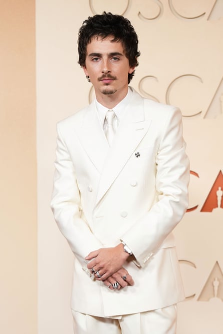 Timothée Chalamet at the 98th Academy Awards, in Los Angeles, on 15 March.