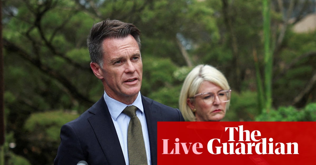 Protesters outside Sydney’s town hall chant phrase that NSW premier wants to ban – as it happened