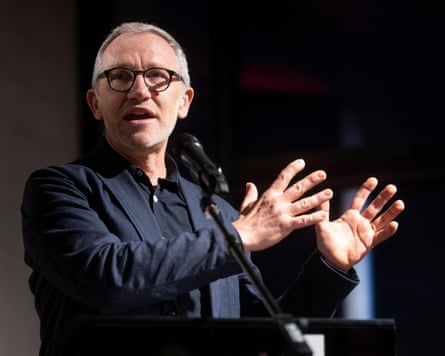 James Purnell speaks at the University of the Arts London.