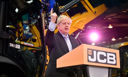 Boris Johnson Speechepa07296555 Britain’s former Foreign Secretary Boris Johnson delivers his Brexit speech at the JCB headquarters in Rocester, Britain, 18 January 2019. Johnson spoke about his vision for solving the Brexit deadlock as British Prime Minister Theresa May is holding talks with cabinet and party leaders.. EPA/NEIL HALL