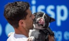 Pedro Cachin celebrates first ATP title with kisses from his dog – video