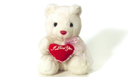 An ‘I love you’ teddy bear.