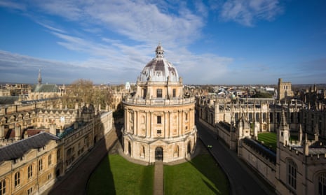 View of Radcliffe Camera, Radcliffe Square with Brasenose College on the left, and All Souls College, right. D