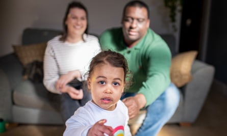 Jon and Jess Daly with their daughter, Robin