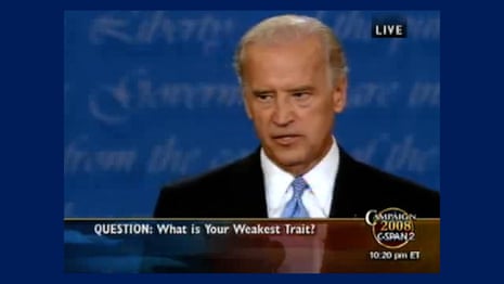 Biden's sorrowful moment during Sarah Palin debate – video