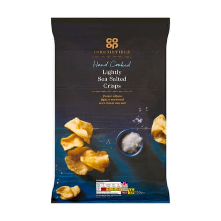 Co-op Irresistible Hand Cooked Lightly Sea Salted Crisps 150g