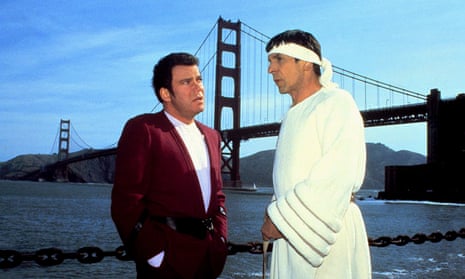 William Shatner as Captain Kirk and Leonard Nimoy as Spock in Star Trek IV: The Voyage Home.