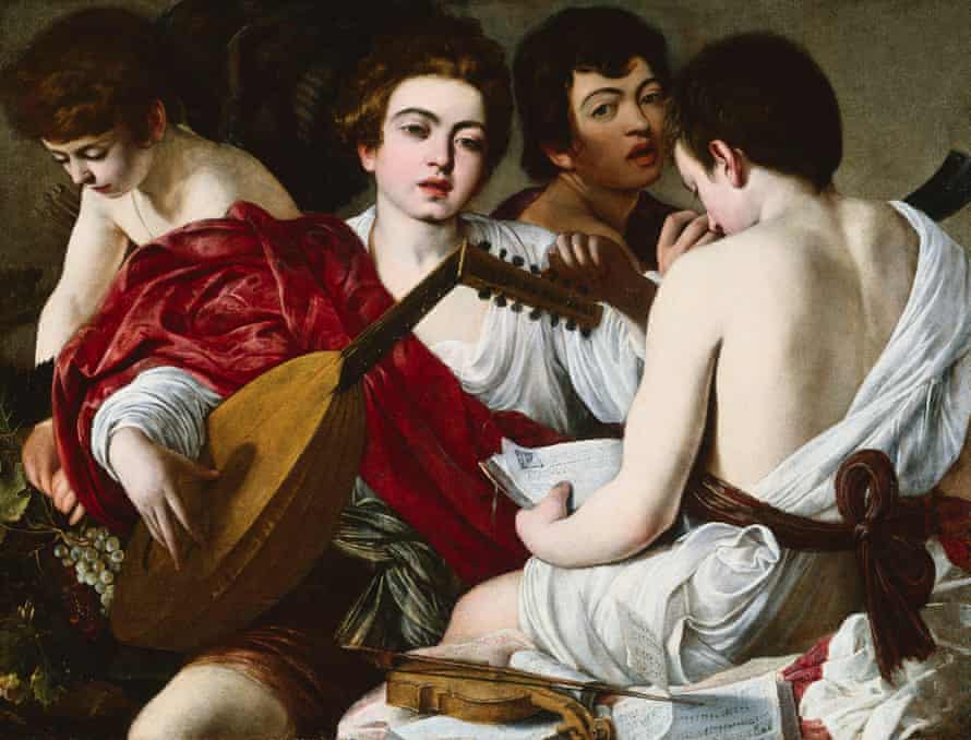 Allegory of Music by Caravaggio c1595.