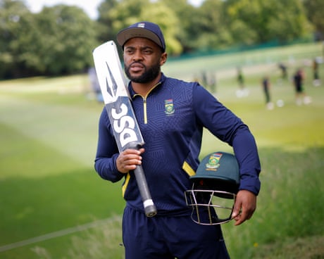 Temba Bavuma, batsman and captain of the South African cricket team, poses for a portrait at the Arundel Castle cricket ground
