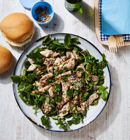 Yotam Ottolenghi’s chicken, grape and za’atar salad.