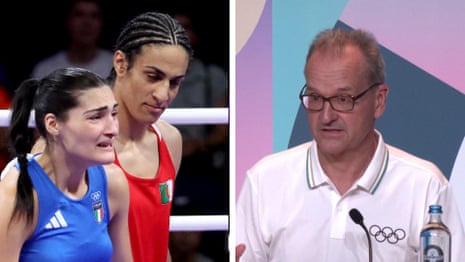 Angela Carini abandons Olympic fight after 46 seconds against Imane Khelif | Paris Olympic Games 2024 | The Guardian