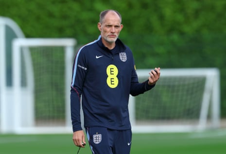 Thomas Tuchel looks connected during a grooming league astatine Tottenham Hotspur Training Centre