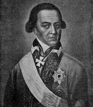 Pushkin’s great-grandfather Abram Petrovich Gannibal.