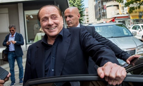 Silvio Berlusconi, who served three terms as prime minister of Italy