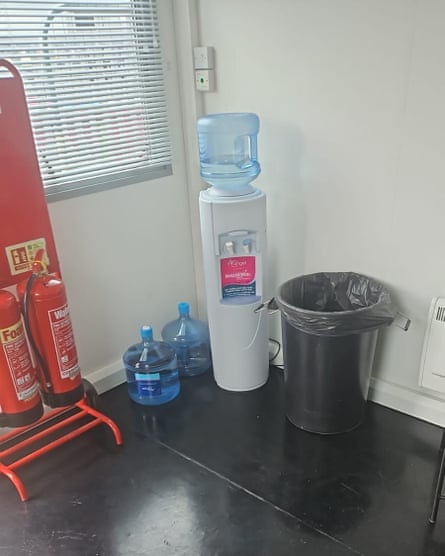 The waiting room at Sevington border control post