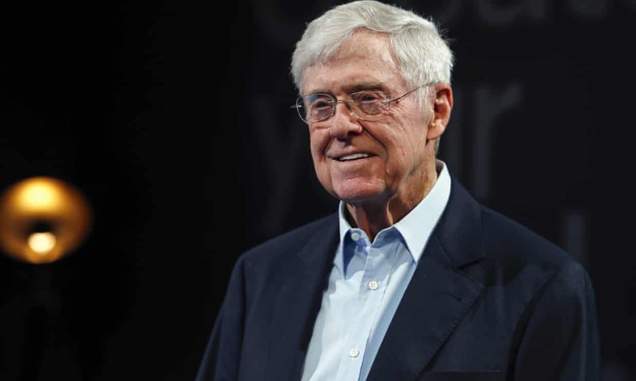 Alarm as fascist billionaire Charles Koch bankrolls dozens of election denier candidates (theguardian.com)