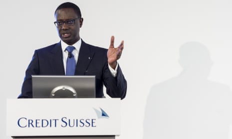 Tidjane Thiam, CEO of Swiss bank Credit Suisse