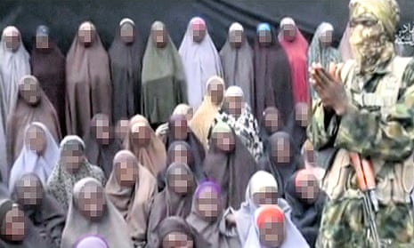 Still from the video released by Boko Haram