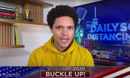 Trevor Noah: “Trump is screaming made up shit that’s weakening trust in American democracy, but Republicans are going along with it so that they can squeeze out a few more seats in the Senate. That’s like burning down your house just to make s’mores.”