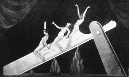 Death ride … Slide on the Razor, a performance by the Haller Revue in Berlin, 1923
