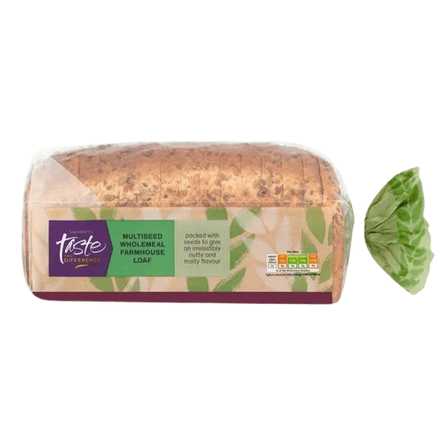 Sainsbury’s Soft multiseed Farmhouse Thick Sliced Wholemeal Bread, Taste the Difference 800g
