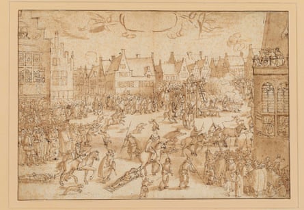 Execution of the Conspirators in the Gunpowder Plot (1606) by Claes Jansz Visscher.