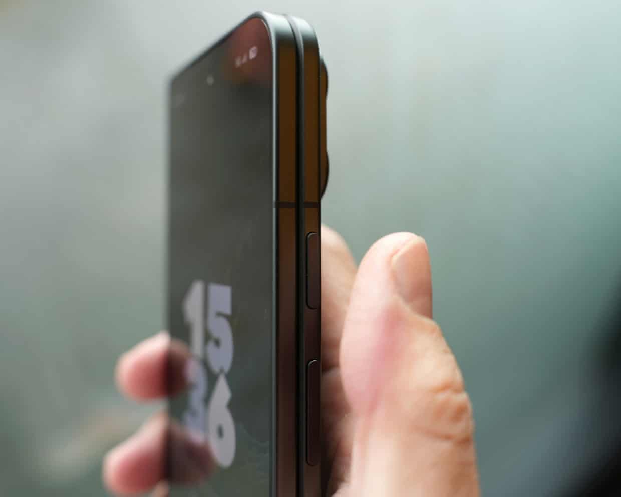 The power button of the Google Pixel 11 Pro Fold