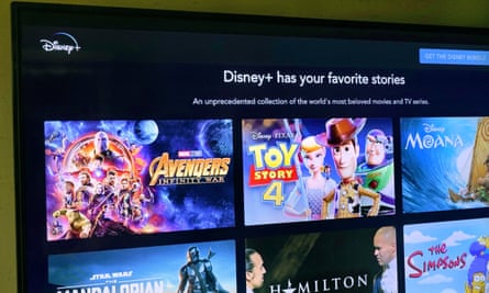 Disney+ streaming log-in screen