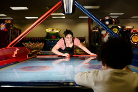 Samin Nosrat, a chef, food writer, and host of the Netflix docu-series Salt, Fat, Acid, Heat, photographed at Chuck E. Cheese’s in Pinole, Calif. on Friday, December 14, 2018. Photos by Tim Hussin and Erin Brethauer