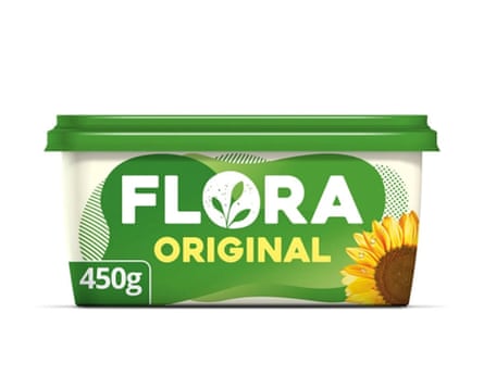 A tub of Flora Original Spread