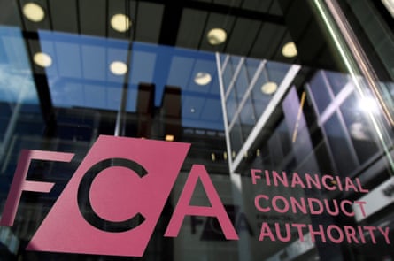 FCA signage at its head offices in London