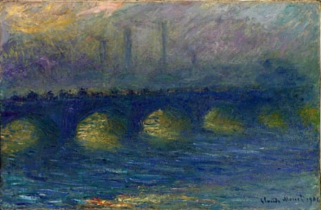 Monet’s Waterloo Bridge, painted from the Savoy Hotel in 1904.