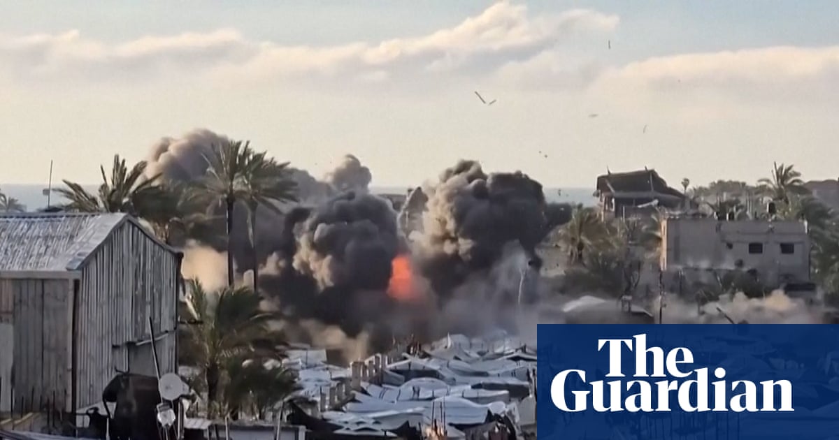 Israeli strike hits Deir al-Balah camp in Gaza, killing at least one person – video