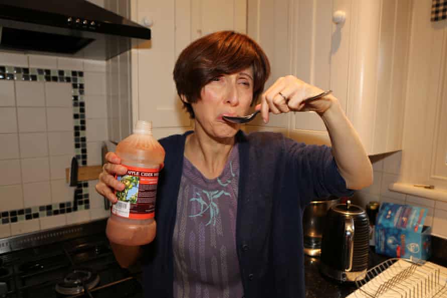 Trying pome cider vinegar a la Victoria Beckham.