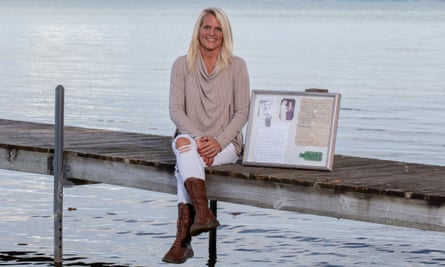 Jennifer Dowker photographed in Cheboygan, Michigan. I found a 95 year old message in a bottle
