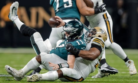 Sunday playoff recap: Saints choke, Eagles lose Wentz and the game