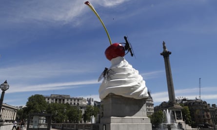 Heather Phillipson’s The End on the fourth plinth in 2020