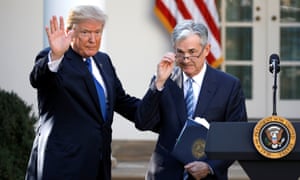 Donald Trump with Jerome Powell, then his nominee to become chairman of the Federal Reserve, Washington DC, November 2017.