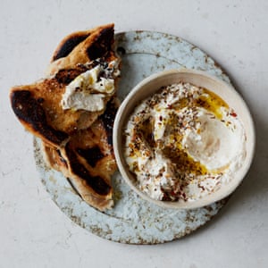 Anna Jones’ whipped feta dip with lemon and cumin.