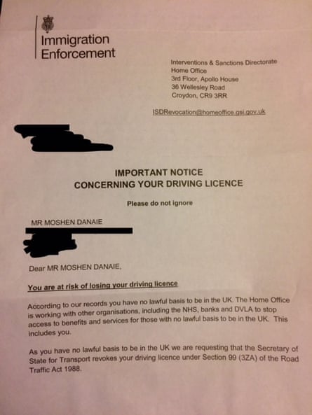 Home Office immigration letter