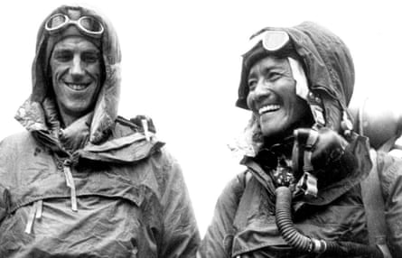 Edmund Hillary (left) and Tenzing Norgay after their conquest of Everest in 1953.