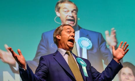 Nigel Farage giving speech