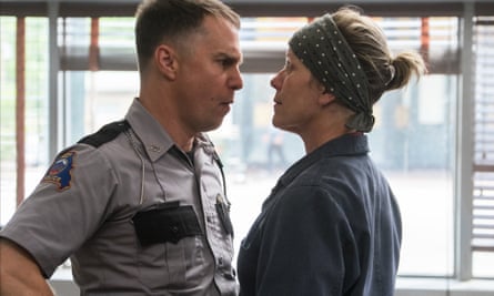 Messy and difficult ... Sam Rockwell and Frances McDormand in Three Billboards Outside Ebbing, Missouri.
