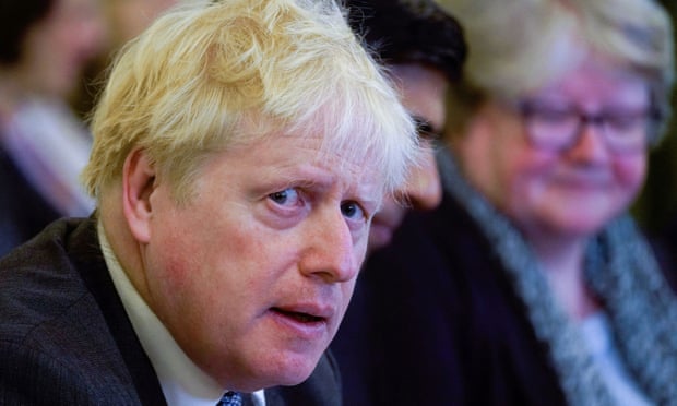 Boris Johnson at a cabinet meeting in No 10, London, 14 June 2022. 