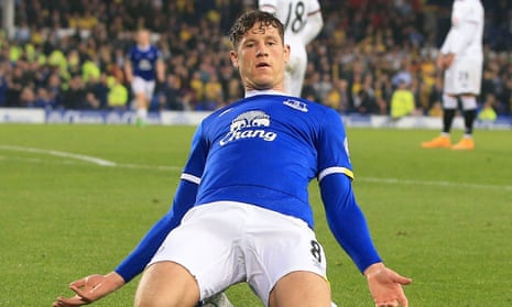 Everton’s Ross Barkley celebrates his goal against Watford on what could prove to be his final home game at Goodison Park.