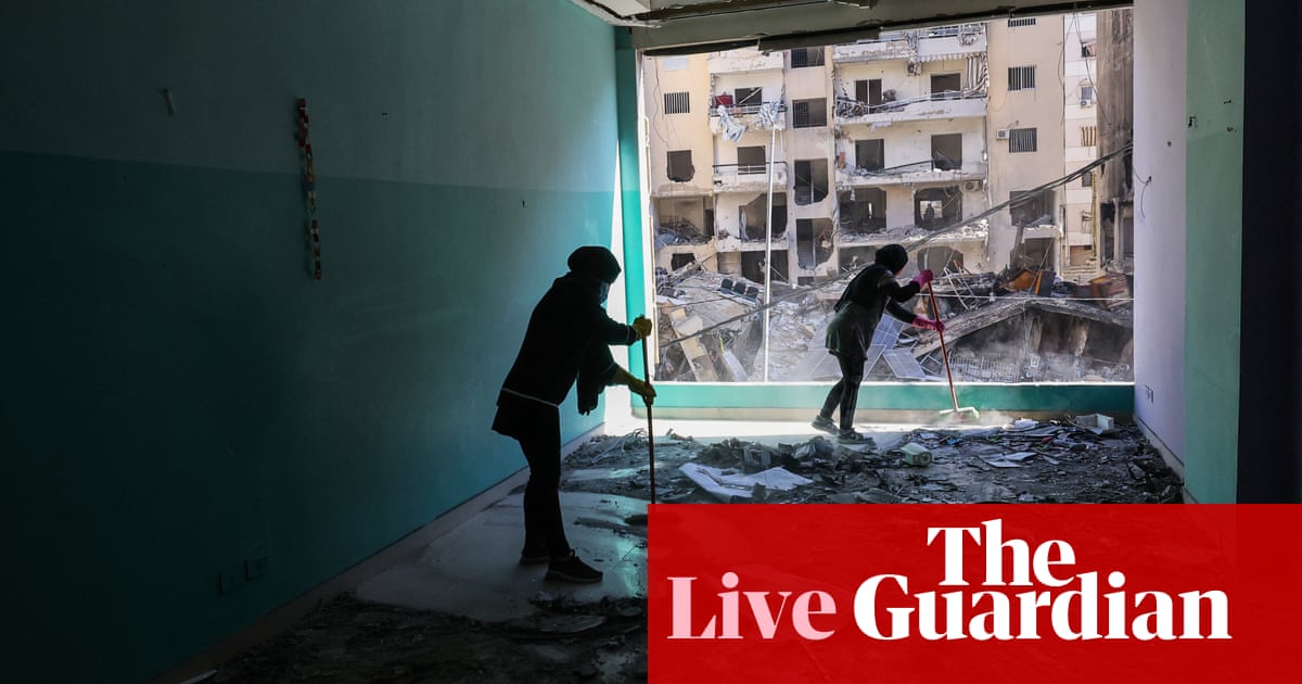 Middle East crisis live: ceasefire on edge after deadly Israeli airstrikes in southern Lebanon