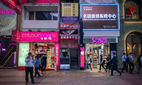 The recently closed People Book Cafe in Hong Kong’s Causeway Bay district, which sold books banned by the Communist Party of China.