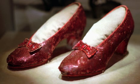 Another pair of the ruby slippers worn by Garland, owned by the Smithsonian