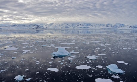 Melting glacier in Antarctica