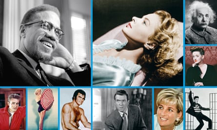 Photo montage of some of Roesler’s clients who have included: Malcolm X; Ingrid Bergman; Einstein; Bette Davis; Elvis; Diana, Princess of Wales; James Stewart; Burt Reynolds; Marilyn Monroe; James Dean.